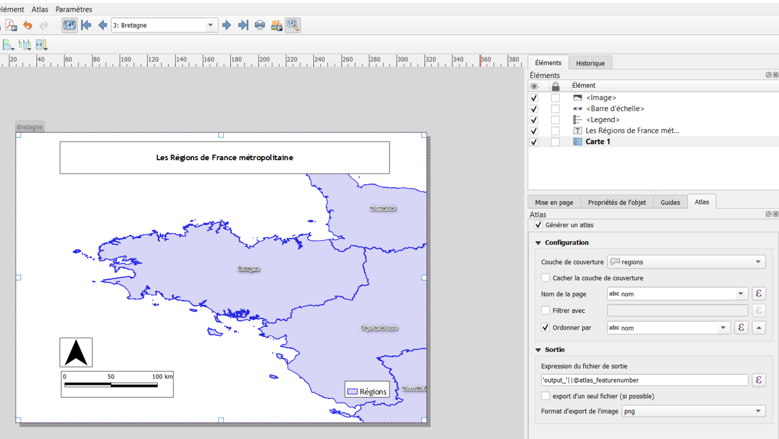 ATLAS QGIS : Création de cartes, Échelle, Filtre et Export - GEOMATICK