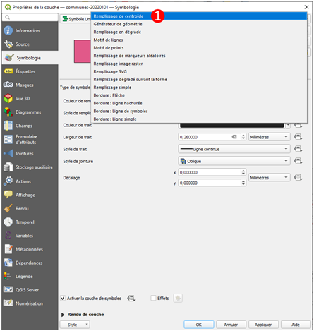 QGIS remplissage de centroïdes
