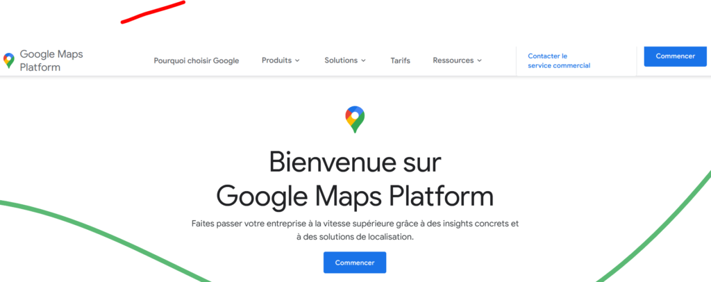 Business cartographique de Google Maps