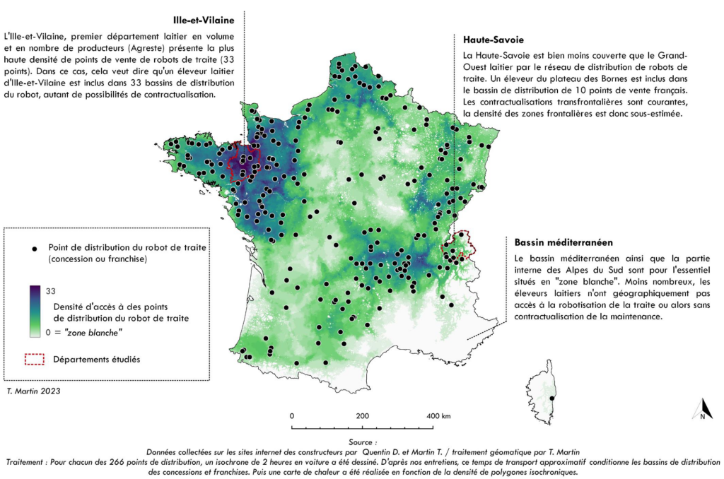 Exemple de cartographie dans une thèse de doctorat en géographie.